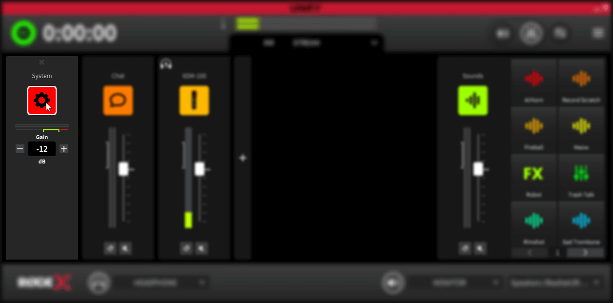 Adjusting virtual device gain in UNIFY